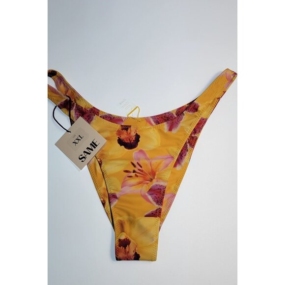 SAME Los Angeles Bottom Swim  Womens Floral 90s Size XXLarge - Picture 4 of 8